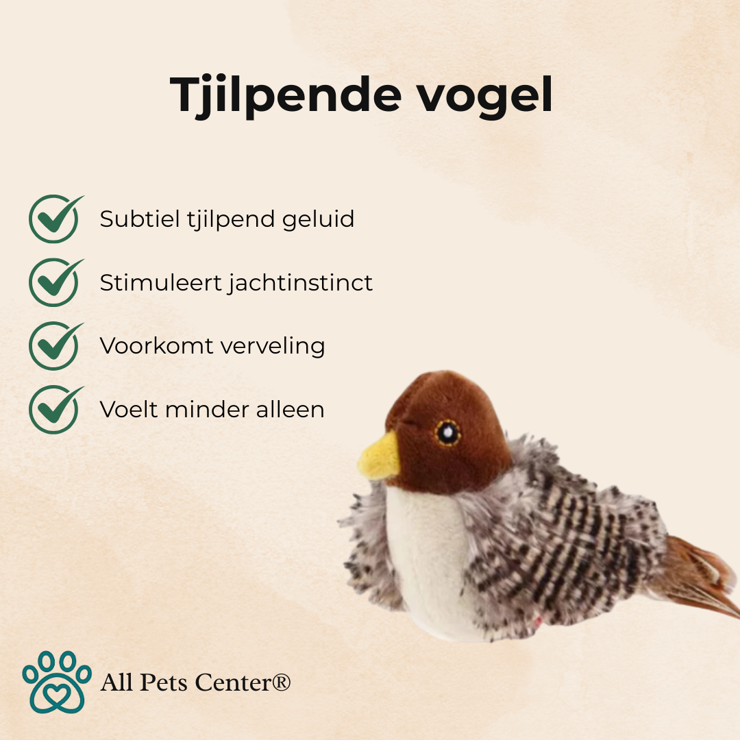 All Pets Center® TjilpSpeeltje™ – Tjilpende vogel voor katten