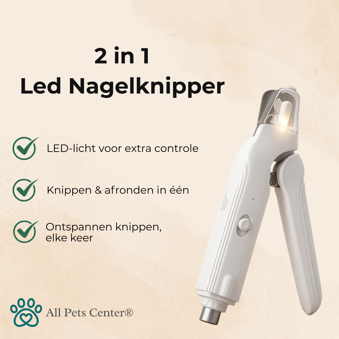 All Pets Center® 2-in-1 LED Nagelknipper & Trimmer