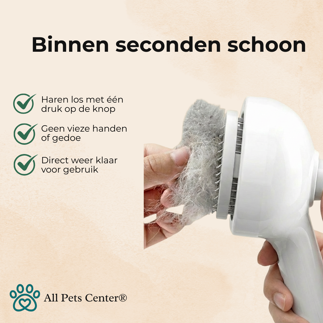 All Pets Center® Stoom Borstel voor Honden & Katten – Zachte Ontharing & Massage